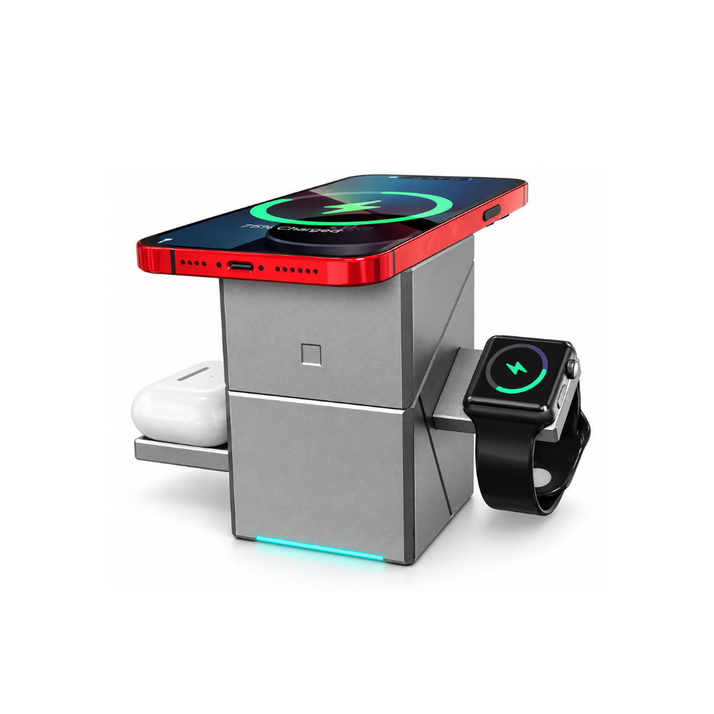 FastVolt foldable 3-in-1 magnetic wireless charger