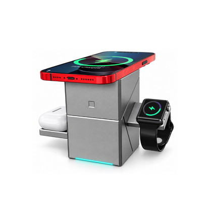 FastVolt foldable 3-in-1 magnetic wireless charger